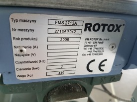STÓŁ DO OKUWANIA ROTOX FMS 2713A  ROK 2008
