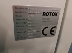 OCZYSZCZARKA CNC DO NAROŻY ROTOX EPA 472  ROK 2012