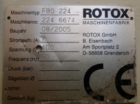 KLAMKOWNICA AUTOMAT ROTOX FBO 224  ROK 2005