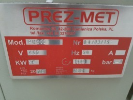 TEMPERÓWKA, PODCINARKA DO USZCZELEK PREZ-MET PU 100 ROK 2015