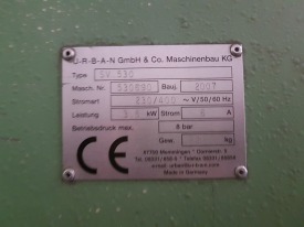 OCZYSZCZARKA CNC DO NAROŻY URBAN SV 530 ROK 2007