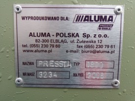 ZAGNIATARKA / ZACISKARKA PRESSTA EISELE 1800 ROK 2006