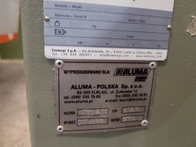 CENTRUM OBRÓBCZE DO ALUMINIUM EMMEGI MICROMATIC STAR ROK 2009 / 2010