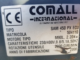 PIŁA JEDNOGŁOWICOWA COMALL SAM 450 PX ECU  ROK 2000