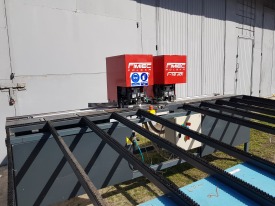 WIERTNICA AUTOMATYCZNA OTWORÓW POD ZAWIASY W RAMIE FIMTEC F-16 JO ROK 2009