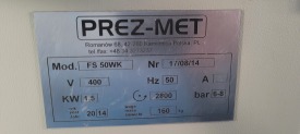 FREZARKA DO SŁUPKA PREZ-MET FS 50 WK ROK 2014