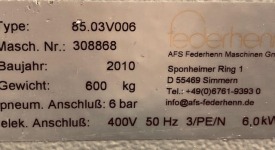 PIŁA PIONOWA DO OBCINANIA PRZYLGI FEDERHENN 85.03V006 ROK 2010