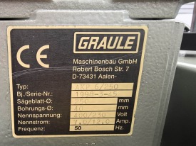 FREZARKA DO SŁUPKA AUTOMATYCZNA GRAULE AKF 6/250 