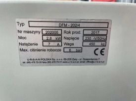 TEMPERÓWKA , FREZARKA DO USZCZELEK URBAN DFM - 202/4 ROK 2017