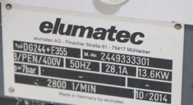 PIŁA  DWUGŁOWICOWA AUTOMATYCZNA ELUMATEC DG 244 + E 355 ROK 2014