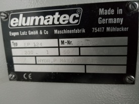 ZAGNIATARKA / ZACISKARKA  DO NAROŻY ELUMATEC EP 124 