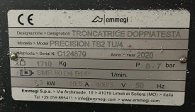 PIŁA DWUGŁOWICOWA  AUTOMATYCZNA EMMEGI PRECISION TS2 TU/4 ROK 2020