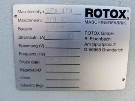 OCZYSZCZARKA CNC DO NAROŻY ROTOX EPA 179 ROK 2003