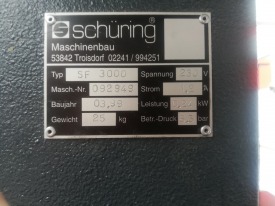 STÓŁ DO UKUWANIA SCHURING FAS 3000