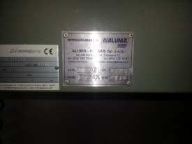 PIŁA JEDNOGŁOWICOWA DO AL EMMEGI / ALUMA  SCA MINI 400P   Z PODAJNIKIEM I ODBIORNIKIEM FERMO 3780 DX ROK 2006	