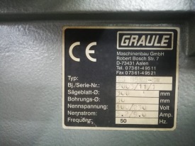 PIŁA JEDNOGŁOWICOWA GRAULE ZS 85 NS-SW ROK 2003