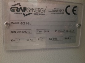 TEMPERÓWKA FREZARKA DO USZCZELEK GRAF SYNERGY GCS3-SL ROK 2014