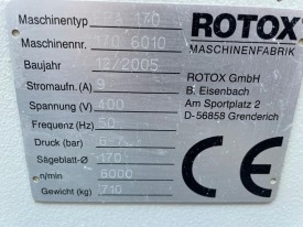 OCZYSZCZARKA CNC ROTOX EPA 170  ROK 2005