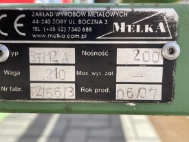 STÓŁ MONTAŻOWY UCHYLNY MELKA ST 12A ROK 2007