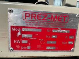 PRASA DO KONTROLI I SZKLENIA PREZ-MET COM1 ROK 2001