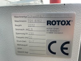 ZGRZEWARKA JEDNOGŁOWICOWA ROTOX SEK 701 ROK 2012