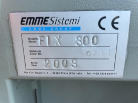 STÓŁ UCHYLNY  EMMEGI SISTEMI FIX 300 ROK 2003
