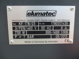 FREZARKO- KOPIARKA ELUMATEC KF 178 / 03 ROK 2013