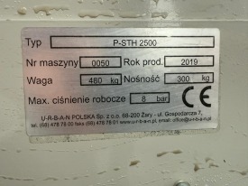 URBAN P-STH 2500 POZIOMO PIONOWY PODAJNIK ROLKOWY ROK 2019