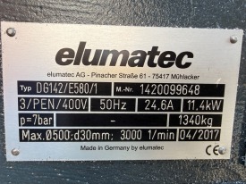 PIŁA AUTOMATYCZNA DWUGŁOWICOWA ELUMATEC DG 142 / E580 / 1 ROK 2017