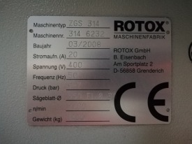 PIŁA AUTOMATYCZNA DWUGŁOWICOWA ROTOX ZGS 314 ROK 2008