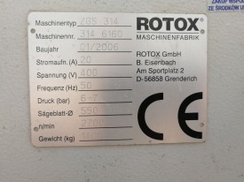 PIŁA DWUGŁOWICOWA AUTOMATYCZNA  ROTOX ZGS 314  ROK 2006