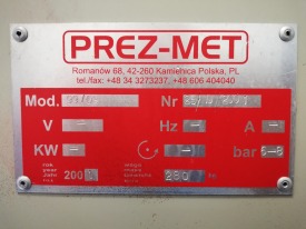 ZAGNIATARKA / ZACISKARKA DO NAROŻY PREZ-MET 99/08 ROK 2001 