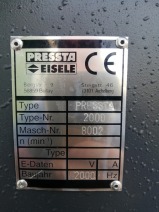  ZAGNIATARKA / ZACISKARKA  DO NAROŻY PRESSTA EISELE 2000 ROK 2000