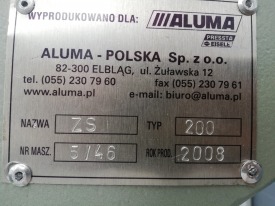 PIŁA JEDNOGŁOWICOWA GRAULE ZS 200 ROK 2008