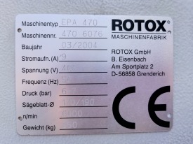 OCZYSZCZARKA CNC ROTOX EPA 470  ROK 2004
