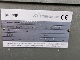 CENTRUM OBRÓBCZE DO ALUMINIUM EMMEGI MICROMATIC ROK 2005