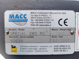 PRZECINARKA TAŚMOWA DO STALI MACC SPECIAL 285 MS ROK 2011