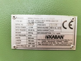 PIŁA JEDNOGŁOWICOWA  AUTOMATYCZNA KABAN AA 1020 ROK 2008