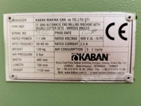 FREZARKA DO SŁUPKA AUTOMATYCZNA KABAN CF 3060 ROK 2008