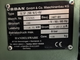 PIŁA DO LISTEW PRZYSZYBOWYCH URBAN GLSP 200 N/U-AV Z PRZYMIAREM URBAN SP05 TOUCH ROK 2007