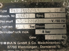 ZGRZEWARKA CZTEROGŁOWICOWA URBAN AKS 1400 / HL ROK 1997