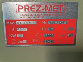 KLAMKOWNICA PREZ- MET KL 45A ROK 2008