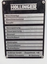 ZGRZEWARKA JEDNOGŁOWICOWA HOLLINGER KPSM-E-IX ROK 2002