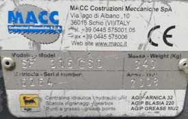 PIŁA TAŚMOWA DO STALI MACC SP 315 CSO NR FABR. 6264 ROK PRODUKCJI 2008