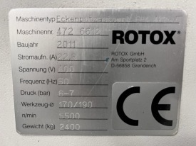 LINIA ZGRZEWAJĄCO-CZYSZCZĄCA ROTOX SMK 506 4K + ROTOX EPA 472 ROK 2011