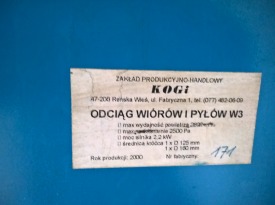 ODCIĄG WIÓRÓW I PYŁÓW 