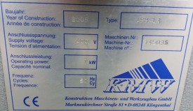 OCZYSZCZARKA CNC KMW APH - LA ROK 2005