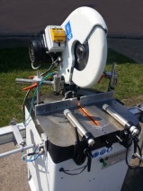 PIŁA JEDNOGŁOWICOWA FOM INDUSTRIE SIKA PLUS ZE STOŁEM PODAWCZYM I ODBIORCZYM ROK 2008