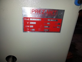 LINIA DO PRODUKCJI STOLARKI AL PREZ-MET ROK  2013