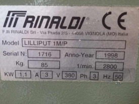 FREZARKA DO SŁUPKA RINALDI LILIPUT 1M/P ROK 1998